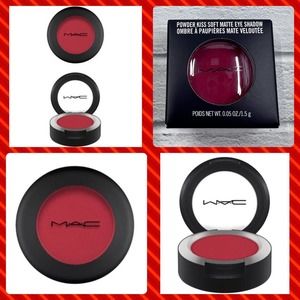 MAC Powder Kiss Soft Matte Eyeshadow ‘Werk Werk Werk’ Red Eyeshadow BNIB